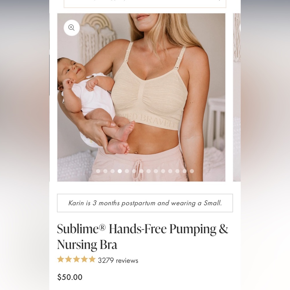 Kindred Bravely Sublime pumping and nursing bra